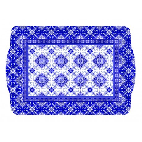 Plateau vitrifie 33x22 cm AZULEJO