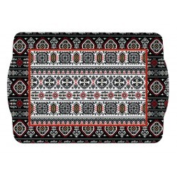 Plateau vitrifie 33x22 cm Global Ethnic Inca