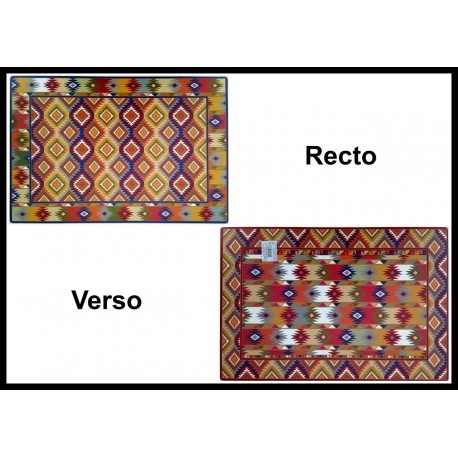 Set de table 40x30 cm imprimé Double face Global Ethnic Aztec