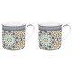 Set 2 mugs 300 ml porcelaine Arabian Light blue