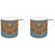 Set 2 mugs 300 ml porcelaine Jaipur blue