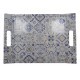 Plateau vitrifie 47x31 cm CASA DECOR BLUE