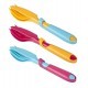 12196S1C Set 3 jeux de 3 couverts gourmet avec porte couverts (Turquoise rouge/Orange Turquoise/Rouge orange)