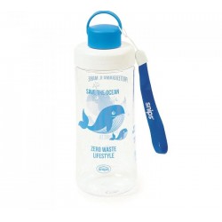 000485 Gourde décorée baleine 0.5 l tritan +PP