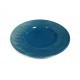 3441 Assiette dessert 22 cm rayures bleu petrole