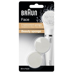 Éponges beauté compatible avec Braun Face SE80-b (Pack de 2)