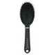 Brosse pneumatique ovale noire soft tuch avec strass et poils plastique 1401