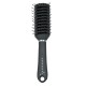 Brosse pneumatique tunnel noire soft tuch avec strass et poils plastique 1402