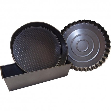 Set 3pcs moule charn. moule tarte. moule cake,42449