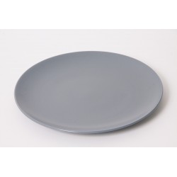 Assiette plat gris-bleu Perla