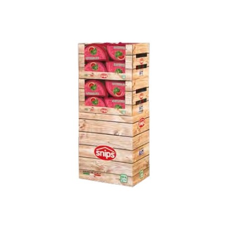 Boite a pasteque 31x18cm en double display de 24 wood,77108