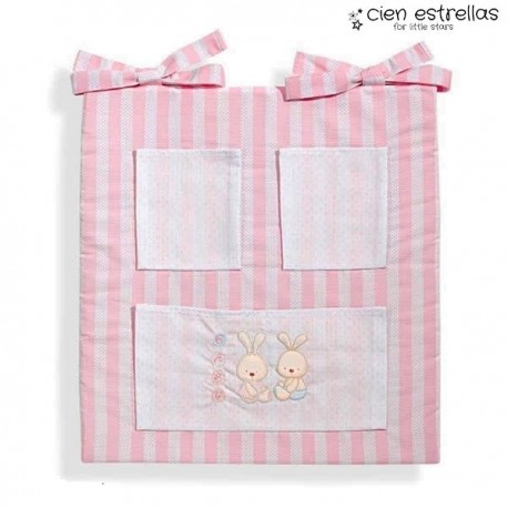 Vide poches pour lit bébé CONEJITO BABY Rose 91508-02