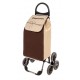 Shopping Trolley  VERONA 50 l  6 roues Beige marron