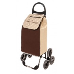 Shopping Trolley  VERONA 50 l  6 roues Beige marron