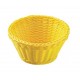 Corbeille ronde jaune citron