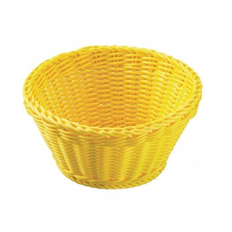 Corbeille ronde jaune citron