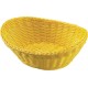 Corbeille ovale jaune citron