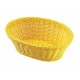 Corbeille ovale jaune citron