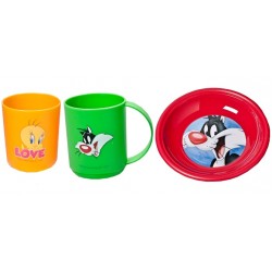 Set Warner 3p verre+mug+creuse 91033