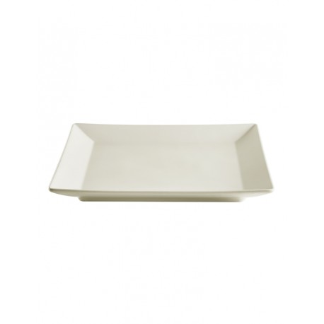 Assiette carrée plat ivoire Ming