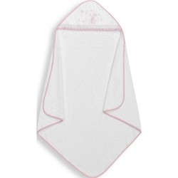 Cape du bain 1x1 m coton blanc/rose ours point de croix 1118-12