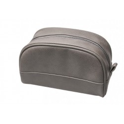 7751 Trousse de toilette grise 24x11x13 ,1 zip