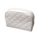 7762 Trousse de toilette blanc 22x8x14 ,1 poche intérieure