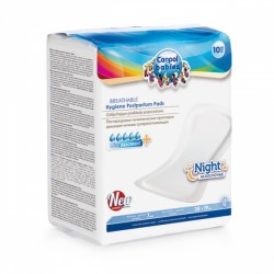 78/001 Pads d'hygiène post-partum respiratoires nuits 10 pcs