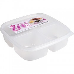 17207T BOITE ALIMENTAIRE TRIPLE 1,6 L TRANSPARENTE