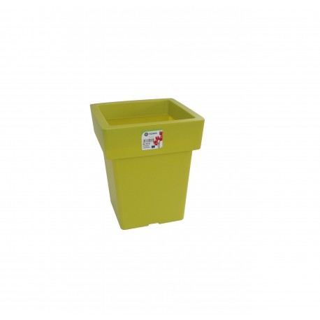 570-12 Pot Linéa carré Chartreuse 15x15x18 cm