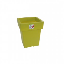 572-12 Pot Linéa carré Chartreuse 27x27x34 cm