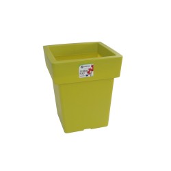 574-12 Pot Linéa carré Chartreuse 33x33x42 cm