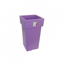 580-16 Pot Linéa carré haut Purple 15x15x27 cm