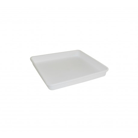 590-01 Soucoupe Linéa carré blanc 12x12cm pour 570/580