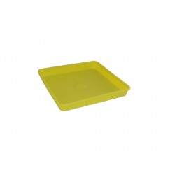 590-12 Soucoupe Linéa carré Chartreuse 12x12cm pour 570/580