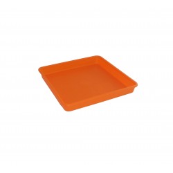 590-19 Soucoupe Linéa carré Orange 12x12cm pour 570/580