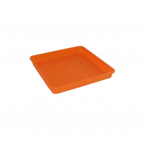 591-19 Soucoupe Linéa carré Orange 17x17cm pour 571/581