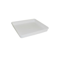 592-01 Soucoupe Linéa carré blanc 25x25cm pour 572/582