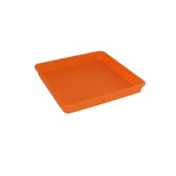 592-19 Soucoupe Linéa carré Orange 25x25cm pour 572/582