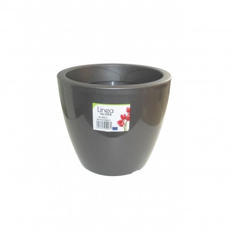 860.2-25 Pot linéa gloss anthracit D20xh17 cm