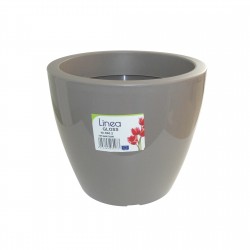 862.2-26 Pot linéa gloss taupe D30xh25cm