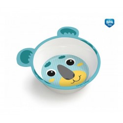 4/520 vert Bol en melamine a oreilles 490 ml 4M+ BPA 0% hello little