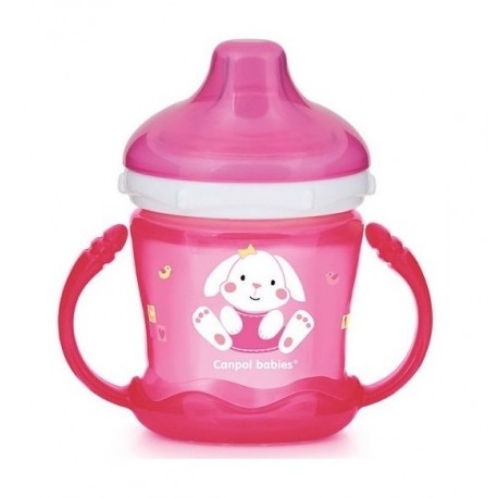 57/300 rose Tasse d'apprentissage sweets fun180ml a anses bec silicon