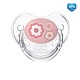 22/565 rose Sucette orthodontique silicone nouveau né 0-6M+ flowers